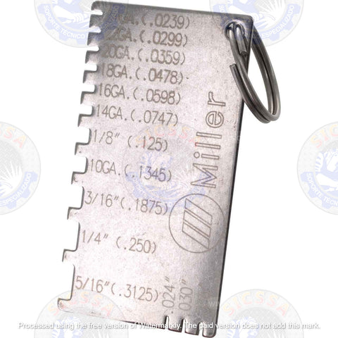 229895 MILLER GAUGE,WIRE & METAL SIZES