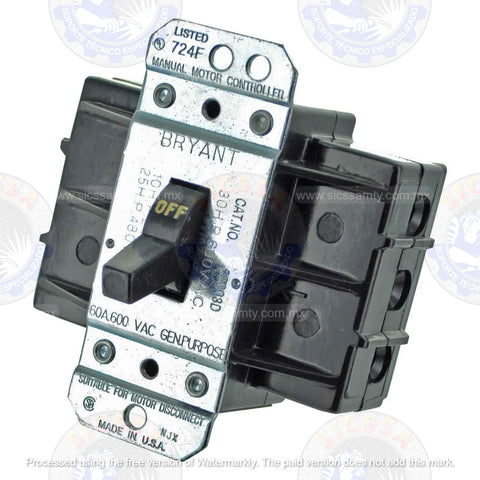 045835 MILLER SWITCH,TGL 3PST 60A 600VAC