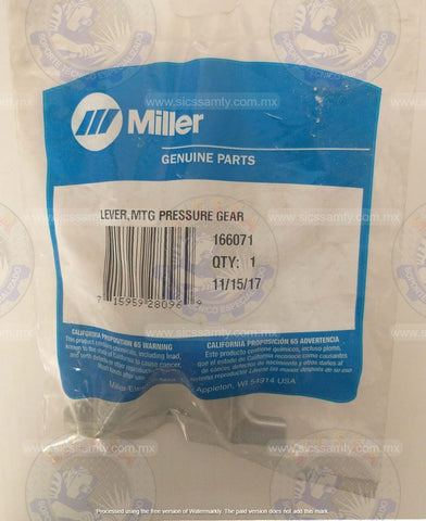 166071 MILLER LEVER,MTG PRESSURE GEAR