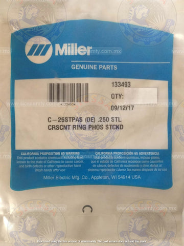 133493 MILLER RING,RTNG EXT  .250 SHAFT