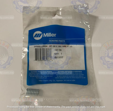 182156 MILLER SPRING,CPRSN  .527 OD X .0