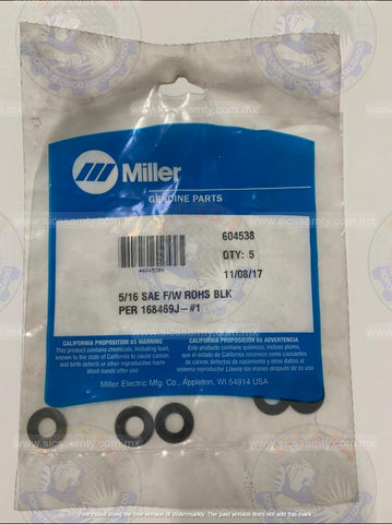 604538 MILLER WASHER,FLAT .344IDX0.688OD