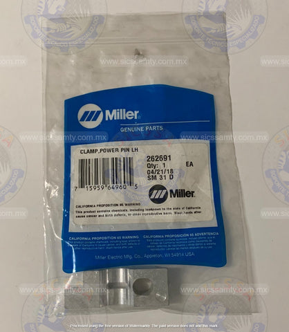 262691 MILLER CLAMP,POWER PIN LH